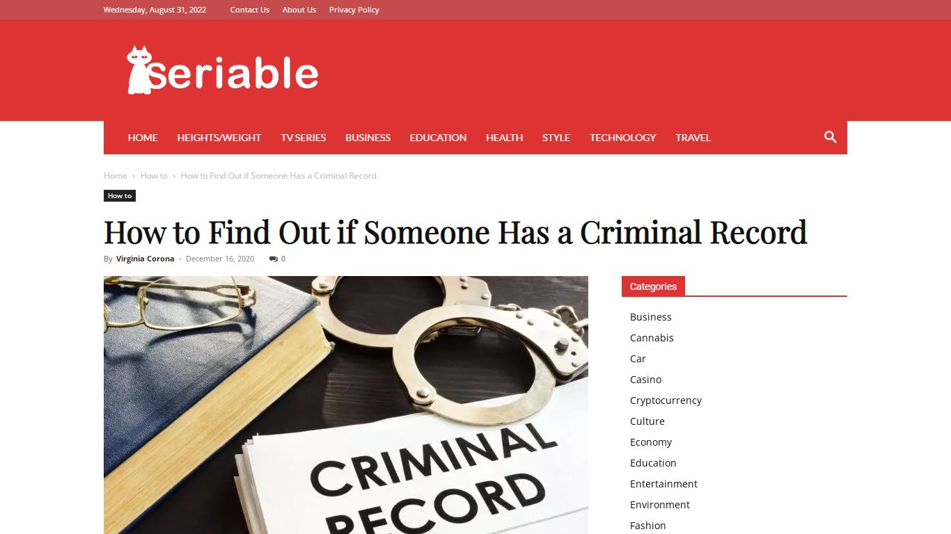 How to Find Out if Someone Has a Criminal Record - Seriable